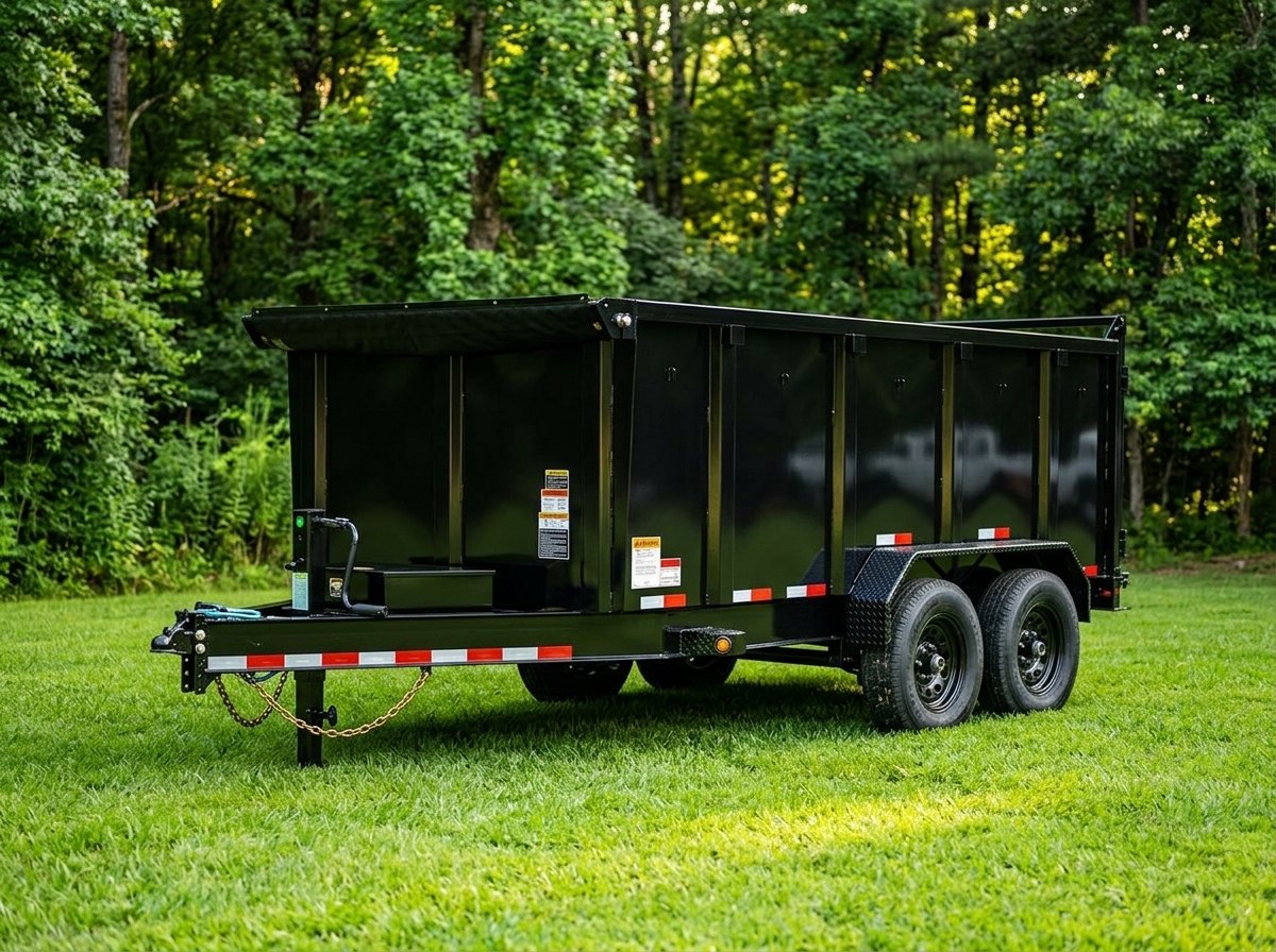 7×16 Dump Trailer with 4′ High Sides 7×16 Dump Trailer with 4′ High Sides